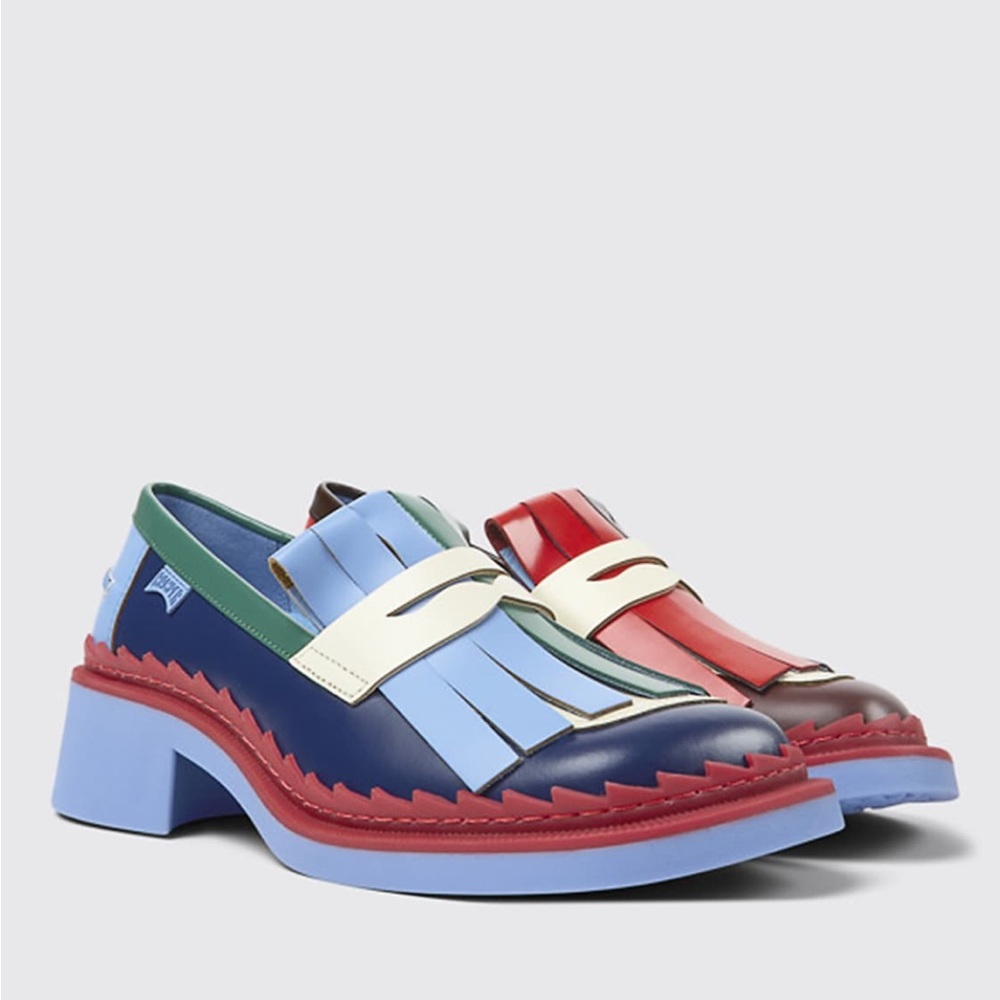Camper Multicolor Fringe Loafers